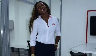 Caterine Ibargüen, atleta colombiana. 