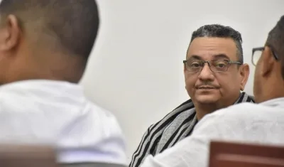 José Luis Aduén Uribe en audiencia.