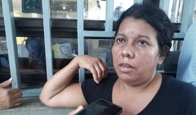 Belinda Meza, esposa de Jorge Coronado Ramos, el hombre que resultó muerto en un ataque a otra persona.