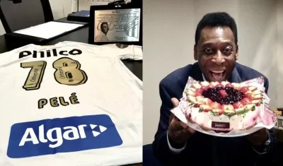 Dos de las fotos que publicó el equipo brasileño.