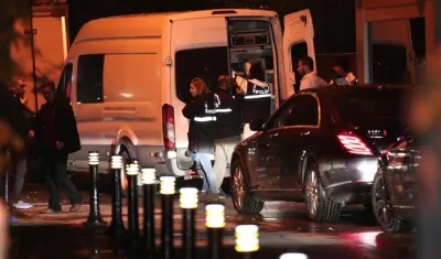 Equipos forenses en la residencia del cónsul saudí. 