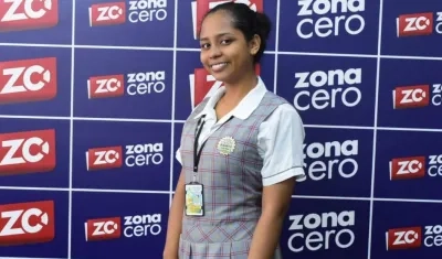 Dayana Palacios Santiago, estudiante con el puntaje más alto de Soledad.