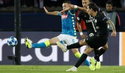 Momento del gol de Ángel Di María.