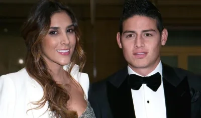 Daniela Ospina y James Rodríguez.