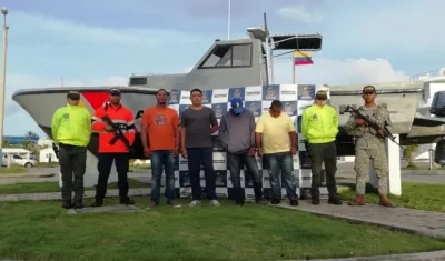 Los capturados fueron puestos a disposición de la Fiscalía.