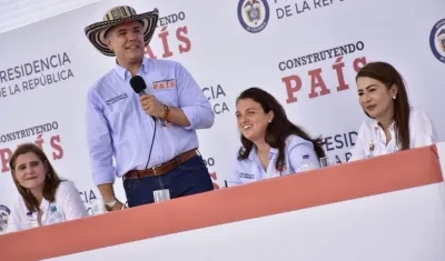 El Presidente Iván Duque en Chinú, Córdoba.