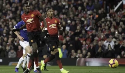 Momento del gol de Paul Pogba.