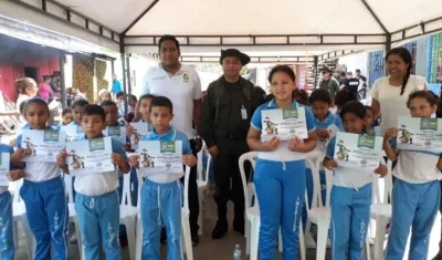 Actividad realizada en el barrio Rebolo. 