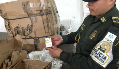 Los medicamentos incautados. 