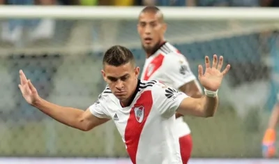 Rafael Santos Borré, delantero de River Plate. 