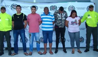 Presuntos integrantes de la banda 'Los Joselitos' capturados la semana pasada.