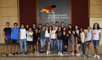 Delegación deportiva del Colegio Alemán.