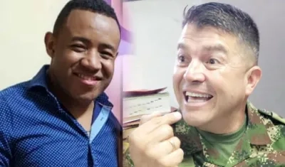 El médico Howard Jiménez y el General Jairo Leguizamón Rivas.