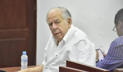 Julio Gerlein Echeverría en audiencia este viernes.