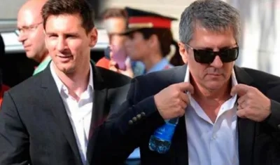 Lionel Messi y su padre, Jorge.