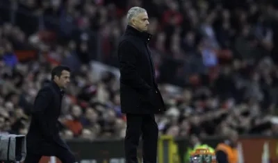 José Mourinho, entrenador del Manchester United.