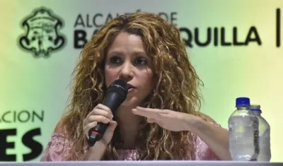 La cantante Shakira.