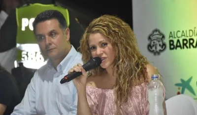 Shakira, cantante barranquillera. 