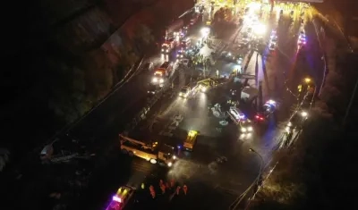 Lugar del accidente. 