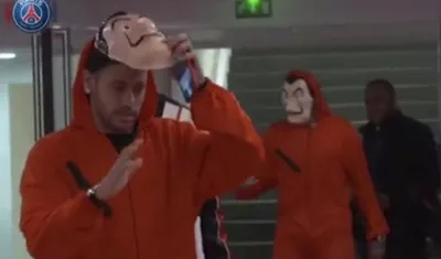 El brasileño Neymar del PSG.