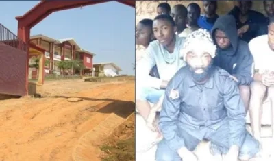 Escuela Secundaria Presbiteriana, Nkwen, donde se llevó a cabo el secuestro de estudiantes y director de la escuela el domingo.