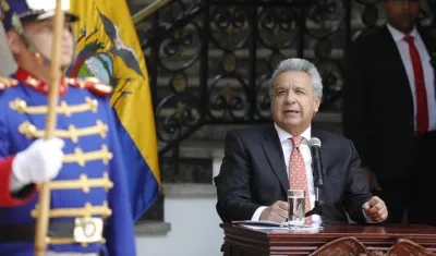 Lenín Moreno, presidente de Ecuador.