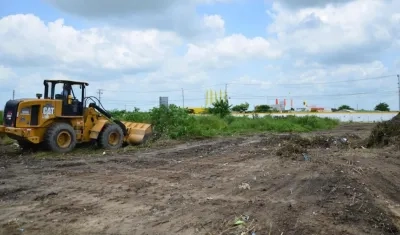 Lugar donde será construido el hospital en el barrio La Central.