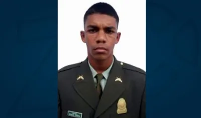 Patrullero Manuel Guillermo García Utria, capturado en Piojó.