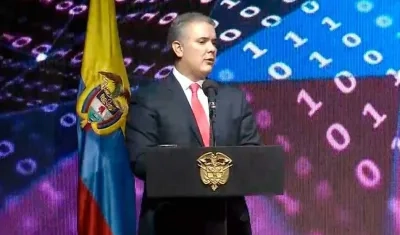 El presidente de Colombia Iván Duque.