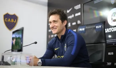 El entrenador de Boca Juniors, Guillermo Barros Schelotto.