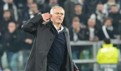 José Mourinho, entrenador del Manchester United.