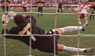 El penal que la atajó Córdoba a Marcelo Gallardo.