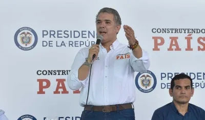El Presidente de la República, Iván Duque. 