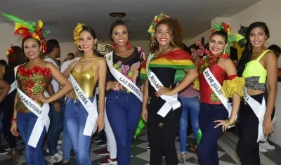 Aspirantes al Reinado Popular del Carnaval.