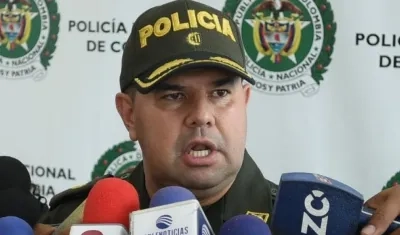 El Comandante Operativo de la Policía Metropolitana, coronel Yecid Peña.