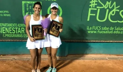 Las hermanas tenistas María Paulina y Paula Andrea 