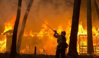 Imagen del incendio. 