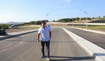 El Alcalde Alejandro Char, en la carrera 38.