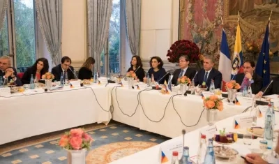 El Presidente Duque invitó este lunes a los empresarios franceses para que inviertan en Colombia.