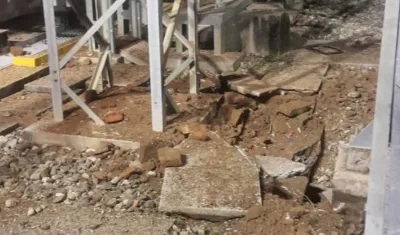 Subestación eléctrica en Aguachica, afectada por la explosión del petardo.