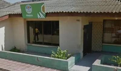 Sede del Banco Agrario en Candelaria, Atlántico.