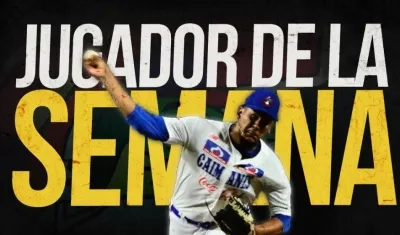 Rainy Lara, lanzador de los Caimanes. 