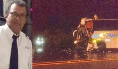  Wilson Antonio Guerra Sánchez, conductor fallecido en el accidente.