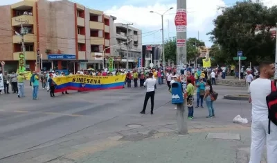 En el norte también se afectó la operación de Transmetro.