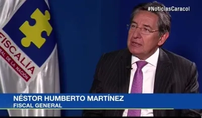 Néstor Humberto Martínez, fiscal general.