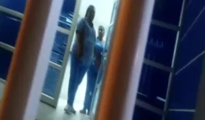 Puerta de una clínica en Malambo