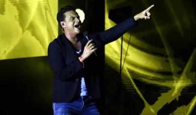 Silvestre Dangond en una de sus presentación en el Festival Vallenato