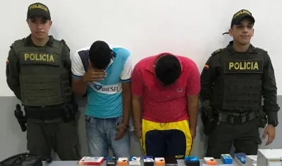  José Francisco Barbosa Acosta y José Daniel Figueroa Jiménez, los capturados.