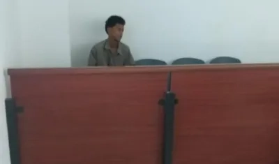 Elías Antonio Obredor Acuña durante la audiencia. 