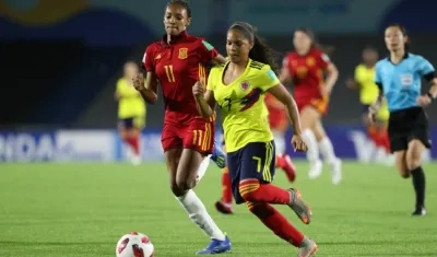 Gisela Robledo marcó el tanto del empate para Colombia. 